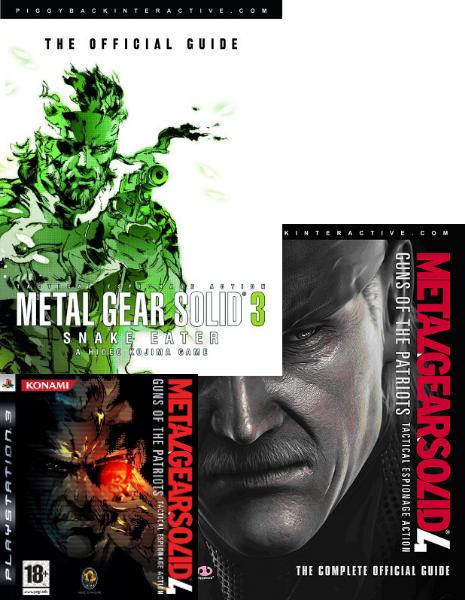 Metal Gear Solid 3+4 guides + MGS4 Game! 