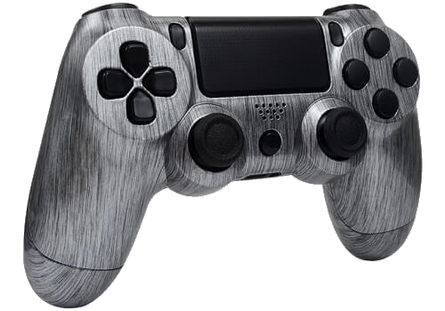 PS4 Geborsteld staal custom controller case